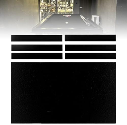Billiard Table Felt, 7ft/8ft/9ft/11ft Billiard Cloth with 6-Piece Side Wrap, Snooker Tablecloth Felt, Indoor Sports Table Cloth, 4 Colours to Choose from(Size:9ft,Color:Black)
