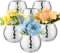 6 Pcs Disco Ball Vase Disco Ball Planter for Centerpieces Disco Ball Decor Flower Vase with Silver Mirror Glass for Wedding, Birthday, Party (3 X 4)
