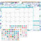 Benjia Kalender Wandkalender 2025-2026 Schuljahr A4, Jan 2025 bis Juli 2026 (18 Monate), Großer Blumen Tischkalender Monatskalender mit Ferienübersicht Schutzhülle Planer-Aufklebern