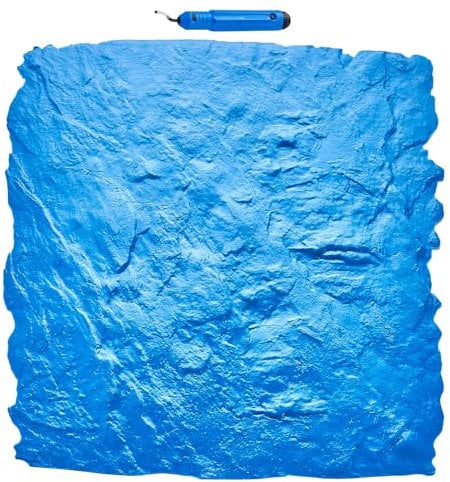 VEVOR Betonstempelmatte, 61 x 61 cm, Betonstrukturhaut, Polyurethan-Stempel, Steinfliesen-Strukturmatte, Schieferbodenabdruck, nahtloser Stempel, Betonformen für dekorative Zwecke im Außenbereich