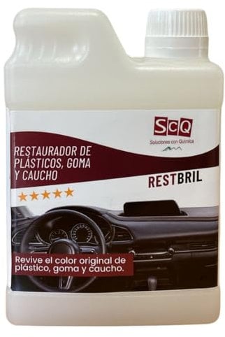 Cura della plastica e della gomma per auto | restauratore di plastica per veicoli | rinnova le gomme invecchiate | ripristina la brillantezza in interni ed esterni | Lucidante per gomma, gomma e arte
