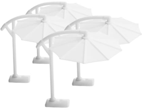 TOBBOMEY Sombrilla Miniatura Soporte Patio Detalles Realistas Accesorio Decorativo