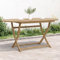 Myheimly Akazienholz Massiv Gartentisch Klappbar Terrassentisch Balkontisch Gartenmöbel Tisch Klapptisch Esstisch Holztisch Hellbraun,160 x 85 x 75 cm