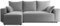 4ALL HOME Ecksofa mit Schlaffunktion Tobi 246x145 cm - Couch - Sofa mit Bettkasten - Eckcouch - L-Form - Schlaffsofa - Schlafsofa mit Bettkasten - Universal (Velo 633 Hellgrau)
