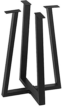 Antike metall quadratische rohr tischbeine 28 zoll moderne industrielle bank seite kaffee esszimmer möbel schwarz (H28in* B19,7)