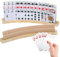 Porte-Cartes à Jouer, Porte-Cartes à Jouer en Bois à 3 étages, Porte-Cartes Enfants, Porte-Cartes Mains Libres, Porte-Cartes à Jouer en Bois pour Enfants, Seniors et Adultes