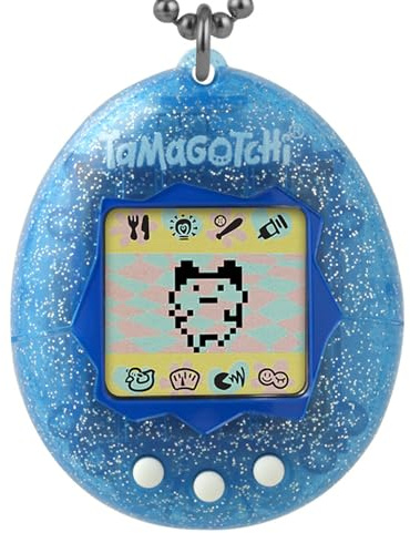 Bandai - Original Tamagotchi Color Collection Blue - Elektronisches virtuelles Haustier mit Farbdisplay - Interaktives Spielzeug - Blaues Tamagotchi - Spielzeug Kinder ab 8 Jahren - 46009