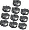 XEDLAMP Hilo de bobina for desbrozadora Parkside (1,65 mm, alimentación automática) for desbrozadora inalámbrica Parkside PRTA 20 Li C3 IAN351753 (6 bobinas) Línea de carrete para recortadora(BLACK 10