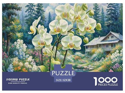 Orchidee Puzzle Spiele 1000 Teile Für Wunderschönes Dekoration Geburtstagsgeschenke Klassisches Lernspiel in Bewährter Qualität Junge Und Mädchen 52x38cm/1000pcs
