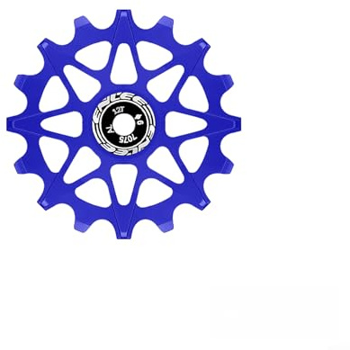 Ruota della puleggia del deragliatore della bicicletta della lega di alluminio con cuscinetti lisci per Mtb Road Bike CNC Rullo guida lavorato in arancione nero viola rosso rosa opzioni 10t 12t 14t