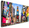 New York City Skyline 120x 60cm Panorama Leinwand Bild XXL Format Wandbilder Wohnzimmer Wohnung Deko Kunstdrucke