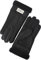 YISEVEN Damen Winter Schaffell Lammfell Lederhandschuhe Fäustlinge Wollbündchen Fahren Beheizt Warm Dicker Pelz Sherpa Gefüttert Merino Weiches Wollfutter Furrys Geschenke, Mercerisiertes Schwarz L