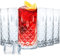 Konzept 11 - Gläser Set 6-teilig, Trinkgläser Set 300ml transparent, Wassergläser, geriffelte Gläser für Saft, Wasser, Party, Garten, Cocktailgläser