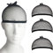 luoshaPUCY (3 Stücke Wig Cap Perückenkappen Nylon Elastische Netz Perückennetz Unterziehhaube Dehnbare Perückenkappen (Schwarz)
