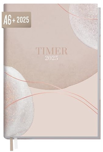 Häfft® Chäff-Timer Mini 2025 A6+ “Soft Beige” 1 Woche 2 Seiten - Terminplaner, Wochenkalender, Organizer, Terminkalender mit Wochenplaner - nachhaltig & klimafreundlich