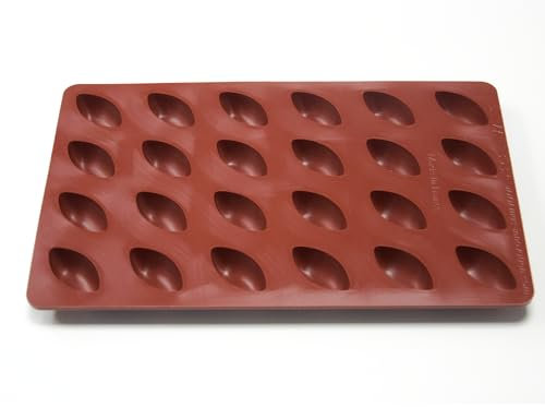 Maé - Moule Mini Quenelle 24 Alvéoles - Silicone Alimentaire Premium Anti-Adhérent - Souple, Démoulage Facile et Net - Résistant T° -45°C / +280°C - 8,4 ml