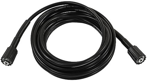 Tubo Flessibile per Idropulitrice Ad Alta Pressione, Lunghezza 9 M, per Autolavaggio, per Tubo di Prolunga per la Pulizia 'acqua (2 estremità M22 inserto 15 mm)