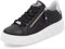 Rieker Damen Low-Top Sneaker W2605, Frauen Halbschuhe, lose Einlage,Strassenschuhe,Freizeitschuhe,Turnschuhe,Laufschuhe,schwarz (00),38 EU / 5 UK