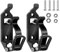 Schaufelhalter Dachträger, 2 Stück Schaufel Halterung Mit Muttern Und Schrauben, Spannverschluss, Schaufel Halterung für Dachträger, Dachträger Zubehör Wandmontagehalterungen für Auto Boot (Schwarz)