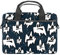 Cartoon Halloween s Pattern Laptop Case Bag Sleeve Portable Crossbody Messenger Briefcase w/Strap Handle, 13 14 inch