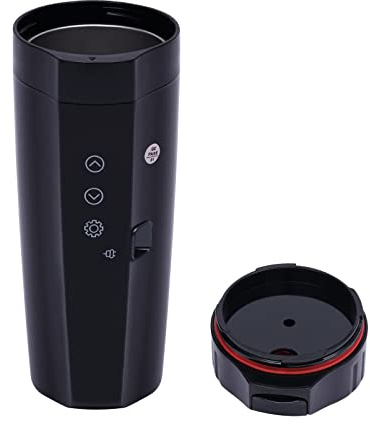 Auto Reisewasserkocher 12V/24V Camping Wasserkocher 350ml Tragbarer Elektrische Wärmflasche mit Zigarettenanzünder-Stecker, Anti-Spill Deckel, Auslaufsicher Autowasserkocher Kaffeemaschine