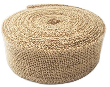 LWR CRAFTS Natural Burlap Ribbon 10 Meters (4cm)