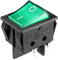sourcing map DPST On Off Bouton 4P ON/OFF Vert LED lumiere Éclairée Interrupteur à Bascule Bateau AC 16A/125V 16A/250V