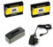 bg-akku24 2 Stück Akku,Ladegerät,Netzteil für Nikon Coolpix A900,AW100,AW110,AW120,AW130,P300,P310,P330,P340,S6300,S8000,S8100,S9200,S9300,S9400,S9500,S9600,S9700,S9900,W300,KeyMission 170/360