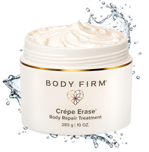 Body Firm Crepe Erase Body Repair Treatment, Anti Aging Firming Lotion with Collagen Peptides, Shea Butter, Vitamin E, Squalane and More, Promotes Women's Natural Collagen Production, 10 Oz