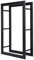Loywe Kaminholzregal 60X25X100cm Kaminholzhalter Brennholzregal Feuerholzregal Kaminholzständer Brennholz Holzhalter aus Metall in Schwarz