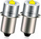 Ruiandsion Bombilla LED P13.5S de 6 a 24 V, 6 V, 9 V, 12 V, 18 V, 19.2 V, repuesto para Ryobi Milwaukee DEWALT, linterna de trabajo, bombillas Maglit, sin polaridad (paquete de 2)