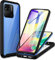 CENHUFO Coque Xiaomi Redmi 10A / 9C/ 9C NFC, Antichoc Housse avec Protection d'écran, 360° Protégé Téléphone Etui Double Face Case Transparent Portable Intégrale Coque pour Redmi 10A/ 9C NFC -Noir