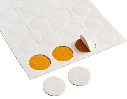 IPEA Cache Couvre Vis Adhésif 13 mm en PVC Blanc – 200 pièces – Fabriqué en Italie – Bouchon adhésif Cache-Trou et vis pour Meubles, Armoires, Murs – Cache Vis pour Trous – Blanc