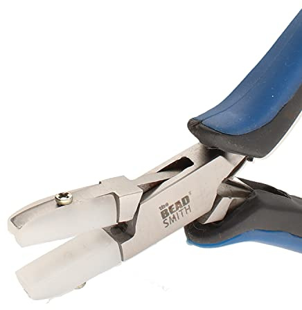 The Beadsmith Flat Nylon Jaw Pliers – 5 inches (127mm) | Double Leaf Springs, Includes Replacement Heads, Jewelry Making Tool for Creating Bracelets, Earrings & Necklaces