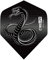 CyeeLife Standard Dart Flights,15 Stück pro Packung (Schwarze Schlange)