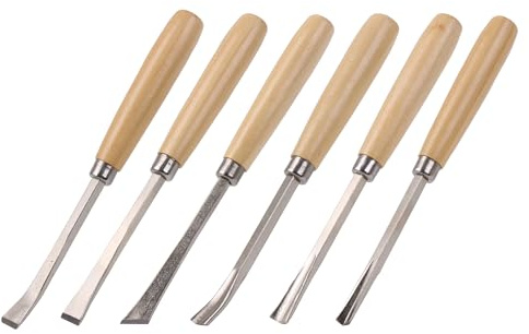CNBTR 6Pcs Wood Carving Chisel for Woodworking for Carpenter Craftsman Gift in Most Wood Carving Project