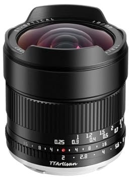 TTArtisan APS-C 10 mm F2 Metallgehäuse, kompatibel mit Sony E Mount Weitwinkelobjektiv