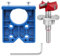 35 mm Hinge Jig Drill Bit Set, Concealed Door Hinge Jig with Forstner Bits Positioner,Door Hinge Jig Hole Saw Cutter for Cabinet Hinge and Mounting Plate, Kitchen Cupboard Woodworking Hinge