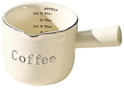 90ml/3oz Concentrate Ceramic Graduated Measuring Cup with Handle Liquid Container Milk Coffee Cup Ceramic Mug