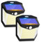Luz Solar LED Exterior Jardin: 248 LED Luces Solares Sensor de Movimiento 270° Farolas Focos Solar Exteriores Lampara IP65 Lamparas Aplique Potente para con Iluminacion Terraza Lámparas 2 Paquete