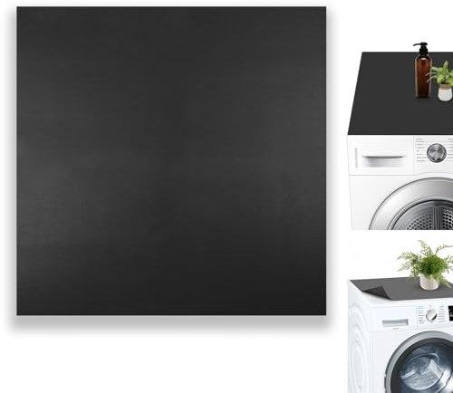 Cubierta Superior para Lavadora y Secadora, Funda Para Lavadora 60X60 CM, Protector Lavadora Universal Antideslizante en Silicona, para Lavadora, Frigorífico, Cocina, Lavandería, Hierro