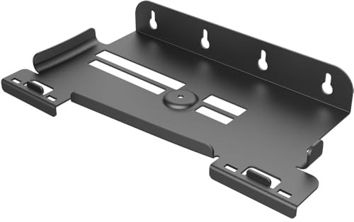 Générique Support Mural avec Support de Manette Support Mural pour PS5 Pro/ps5 Slim Digital Edition et Disc Edition Support de Console Support de Jeu Mural (Blanc)