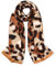 vimate Satin Hals Leopard Print Schal für Frauen, weiche seidige Seide Gefühl Schals mit Animal Print für Business-Party-Kleider (DE-Style 39)
