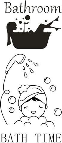 2 Set Di Adesivi Per Il Bagno, Adesivi Creativi E Divertenti, Adesivi Per La Decorazione Del Bagno, Adesivi A Parete Semplici E Versatili, Accessori Per La Casa.