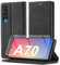 Handyhülle für Samsung Galaxy A70 Hülle Leder [Mit Schutzfolie] für Samsung A70/A70S Hülle Klappbar Leder Flip Wallet Stoßfeste Case Schutzhülle Klapphülle für Samsung A70S Hülle Holster