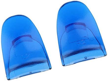 1 Pairs L2 R2 Trigger Extenders Buttons for PS4 PS4 Slim Pro Controller Clear Blue