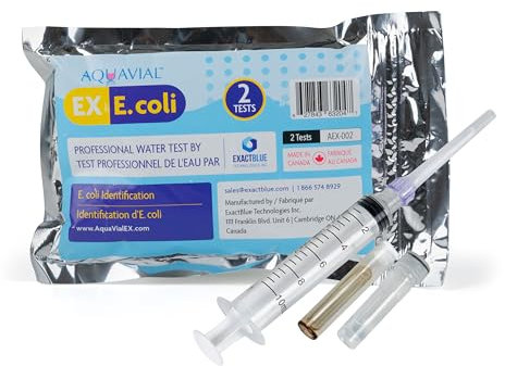 AQUAVIAL Kit De Test D'eau Détection De La Bacterie E Coli Analyse De L'eau L'eau Potable Du Robinet Puits Chaude Tube Etang