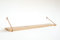 Natural Goods Berlin 1x Design Wandregal Eiche 100cm | viele Farben & Modelle | Regalboden Massivholz Metall Schweberegal hängend, Regalwinkel, (Regal PRENZLBERG (20cm Tiefe), Antik Roségold)