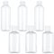 Firtink 6 PCS Plastic Travel Bottles, 100 ML Clear Travel Containers Bottle Refillable Cosmetic Bottles Liquid Containers for Travel Toiletries Shampoo Lotion Makeup Shower Hand Soap, White