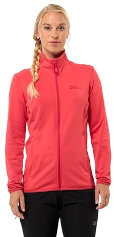 Jack Wolfskin Damen Kolbenberg Fz W Fleece-Jacke, Vibrant Red, L EU